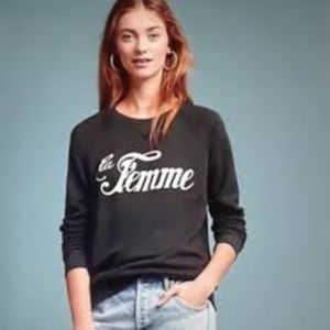 Sol Angeles Anthropologie La Femme Sweatshirt, Size XS